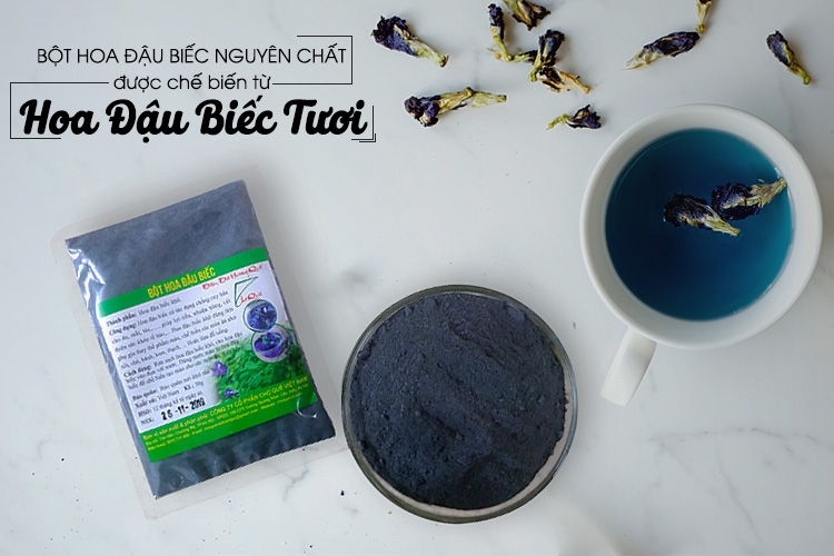 Bột hoa đậu biếc nguyên chất tự nhiên 